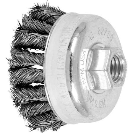 Pferd 82750 2-3/4inCOMBITWIST Knot Cup Brush .014 CS Wire, 5/8-11 Thread ext. 82750-PFERD